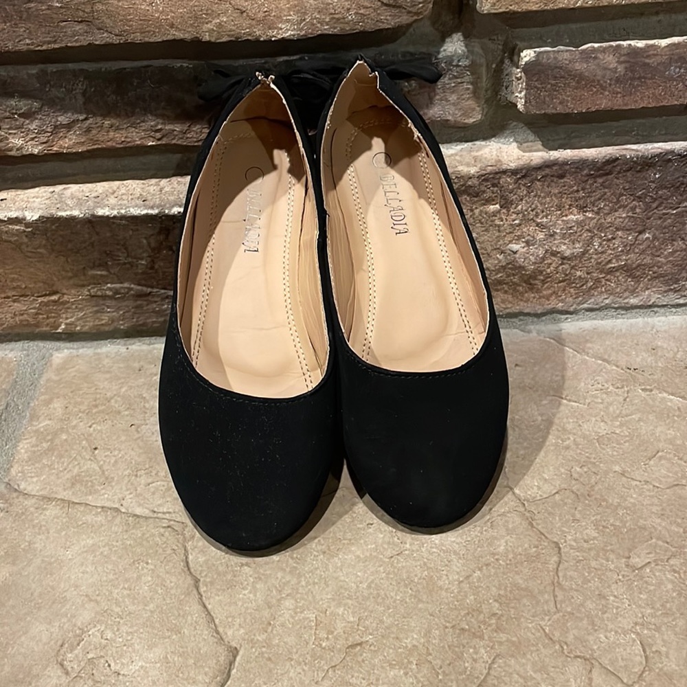 Girls Black Ballet Flats